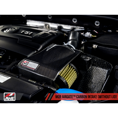 AWE Tuning Audi / Volkswagen MQB 1.8T/2.0T/Golf R Carbon Fiber AirGate Intake w/ Lid