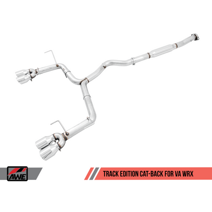 AWE Tuning Subaru WRX/STI VA/GV Sedan Track Edition Exhaust - Chrome Silver Tips (102mm)