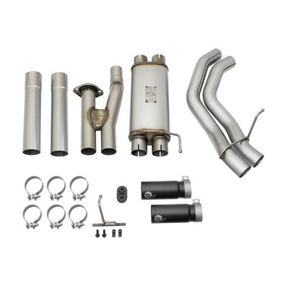 aFe POWER Rebel Series 3in 409 SS Cat Back Exhaust w/ Black Tips 17 Ford F-150 Raptor V6-3.5L