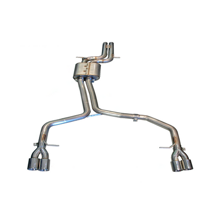 AWE Tuning Audi B8 / B8.5 S4 3.0T Track Edition Exhaust - Chrome Silver Tips (90mm)