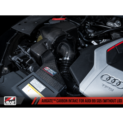 AWE Tuning Audi B9 SQ5 3.0T AirGate Carbon Fiber Intake w/ Lid