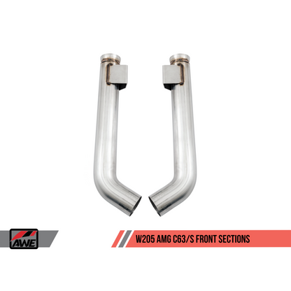 AWE Tuning Mercedes-Benz W205 AMG C63/S Sedan Track Edition Exhaust System (no tips)