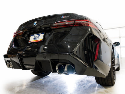 AWE Tuning BMW G90/G99 M5 Track Edition Cat-Back Exhaust - Chrome Silver Tips