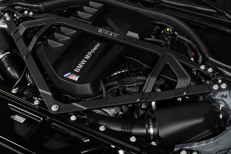 Dinan 21-27 BMW M2/M3/M4 (G80/G82/G83/G87) Matte Carbon Fiber Strut Tower Brace - Front