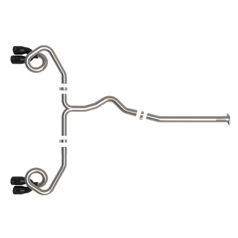 aFe POWER Takeda 3in to 2-1/2in 304 SS Cat-Back Exhaust w/ Black Tips 22-23 Subaru WRX H4-2.4L (t)