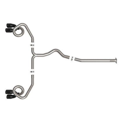 aFe POWER Takeda 3in to 2-1/2in 304 SS Cat-Back Exhaust w/ Black Tips 22-23 Subaru WRX H4-2.4L (t)