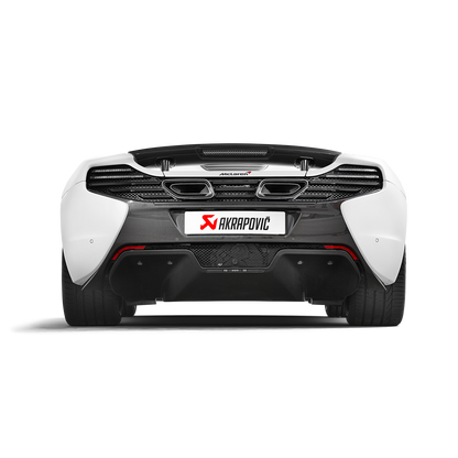Akrapovič Slip-On Line Exhaust (Titanium) w/Carbon Tips - 2014-2019 McLaren 650S/650S Spider
