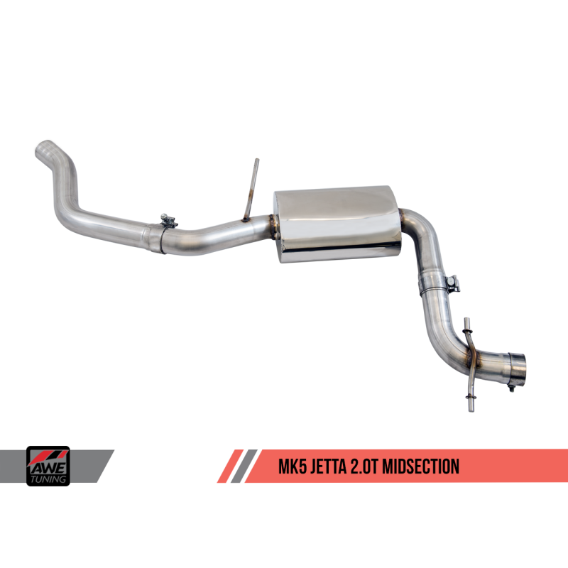 AWE Tuning Mk5 Jetta 2.0T - GLI Track Edition Exhaust - Diamond Black Tips