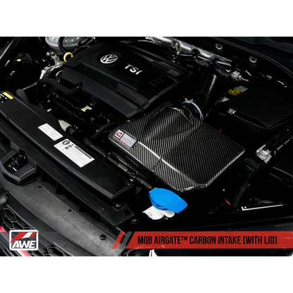 AWE Tuning Audi / Volkswagen MQB 1.8T/2.0T/Golf R Carbon Fiber AirGate Intake w/ Lid