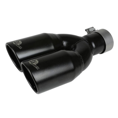 aFe Rebel Series 2.5in 409 SS Axle-Back Exhaust System Black 07-18 Jeep Wrangler (JK) V6-3.6L/3.8L