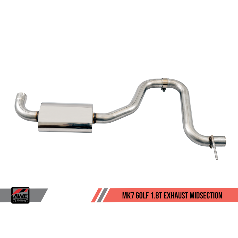 AWE Tuning VW MK7 Golf 1.8T Track Edition Exhaust w/Diamond Black Tips (90mm)
