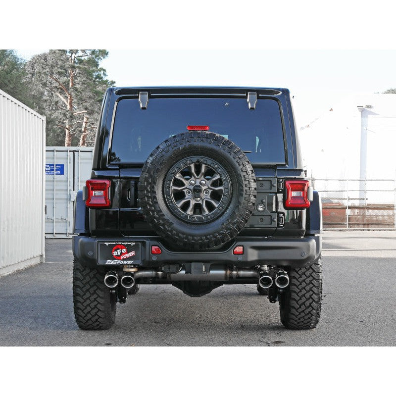 aFe Vulcan Series 2.5in 304SS Cat-Back Exhaust 2021+ Jeep Wrangler 392 6.4L w/ Polished Tips
