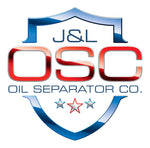 J&amp;L 20-24 Chevy Silverado/GMC Sierra 2500/3500 6.6L Drivers Side Oil Separator 3.0 - Black Anodi