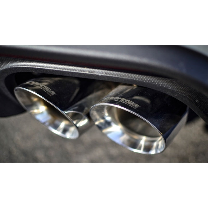 Corsa 2018+ Ford Mustang GT Fastback 5.0L 3in Cat-Back System Dual Rear Exit w/ 4in Polished Tips