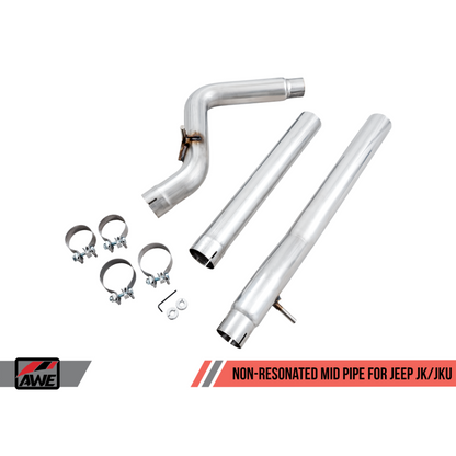 AWE Tuning 07-18 Jeep Wrangler JK/JKU 3.6L Non-Resonated Mid Pipe
