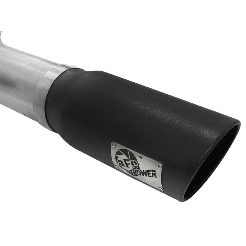aFe MACHForce XP 5in DPF-Back SS Exhaust Dodge RAM 13-14 6.7L (td) Mega Cab w/ Black Tip