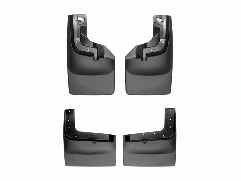 WeatherTech 17-22 Ford F250/F-350/F-450/F-550 Dually w/Fender Flares No Drill Mudflaps - Black