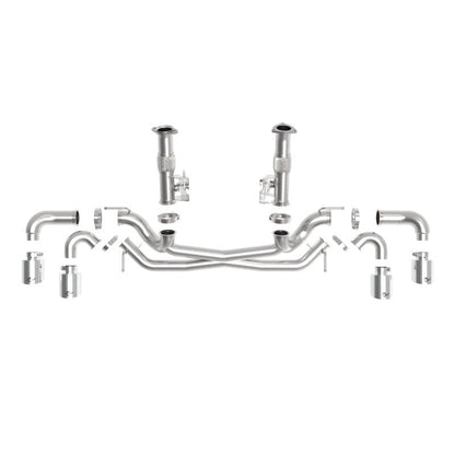 aFe MACH Force-Xp 3in to 2-1/2in 304SS Cat-Back (No Muff.) 2020 Chevy Corvette 6.2L- Polished Tip