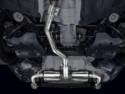 AWE Tuning 19-23 BMW 330i / 21-23 BMW 430i Base G2X Touring Axle-Back Exhaust - Chrome Silver