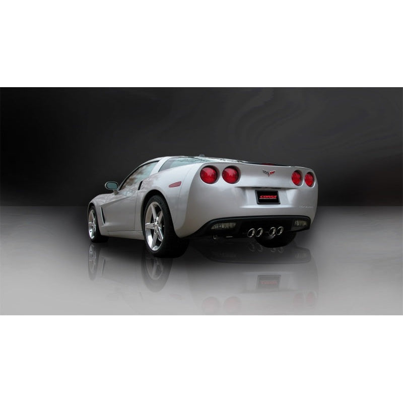 Corsa 05-08 Chevrolet Corvette C6 6.0L V8 Polished Sport Axle-Back Exhaust
