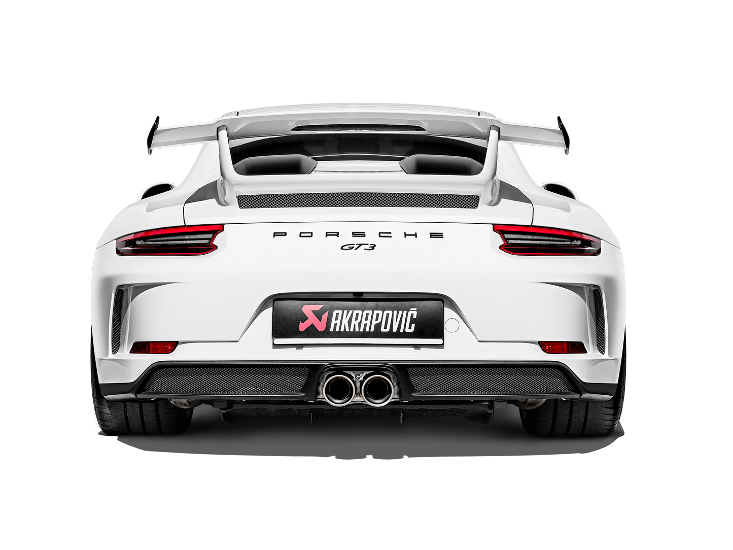 Akrapovič Slip-On Line Exhaust (Titanium) w/Titanium Tips - 2018-2019 Porsche GT3/GT3 Touring (991.2)