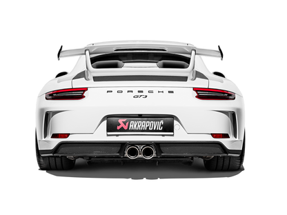 Akrapovič Slip-On Line Exhaust (Titanium) w/Titanium Tips - 2018-2019 Porsche GT3/GT3 Touring (991.2)