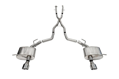 Corsa 2011-2025 Dodge Durango Xtreme 2.5in Cat-Back Dual Rear Exit w/ Single 4.5in Polished Tips