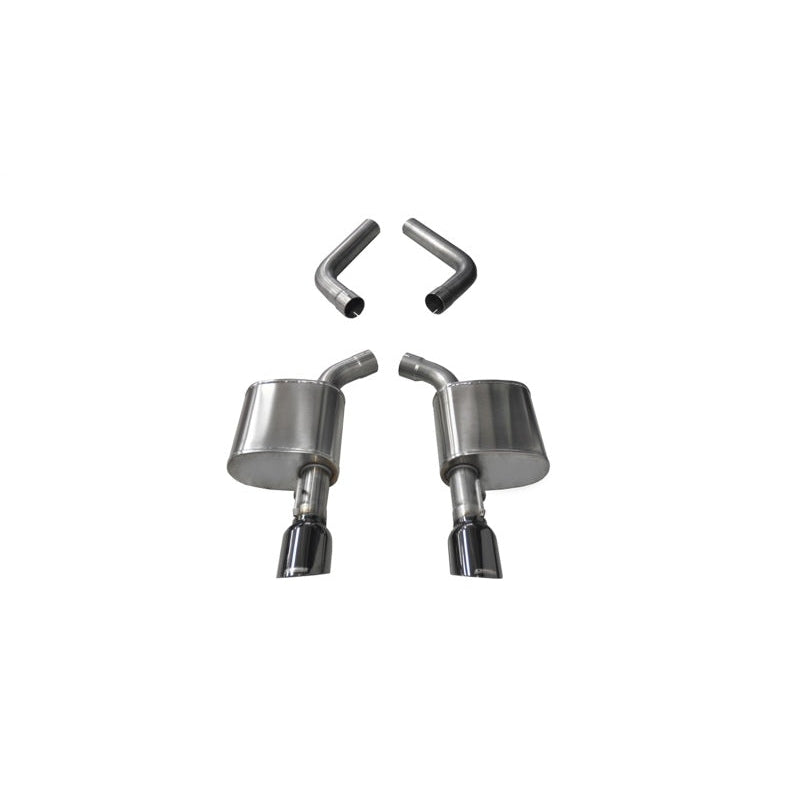 Corsa 15-19 Dodge Charger 6.4L/17-19 Dodge Charger 5.7L Black Sport AxleBack Exhaust w/4.5in Tips