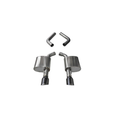 Corsa 15-19 Dodge Charger 6.4L/17-19 Dodge Charger 5.7L Black Sport AxleBack Exhaust w/4.5in Tips