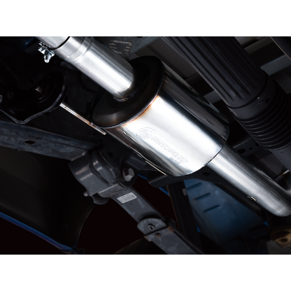 AWE 0FG 21+ Ford F150 Dual Side Exit Cat-Back Exhaust - 4.5in Diamond Black Tips