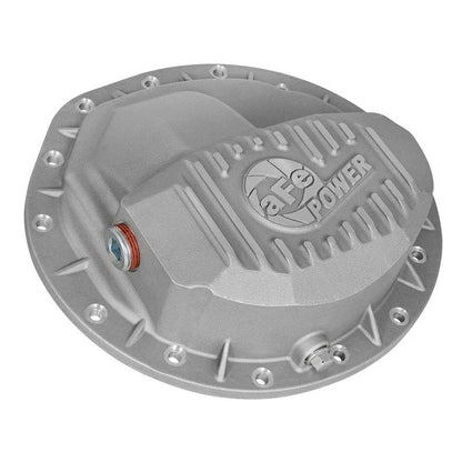 afe Front Differential Cover (Raw; Street Series); Dodge Diesel Trucks 03-12 L6-5.9/6.7L (td)