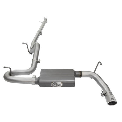 aFe Scorpion 2-1/2in Aluminized Steel Cat Back Exhaust 07-17 Jeep Wrangler V6-3.6/3.8L (4 Dr)
