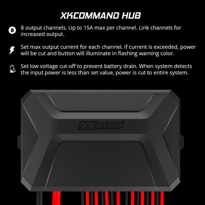XKGlow XKcommand Bluetooth Switch Panel for Lights 12V Accessory Offroad