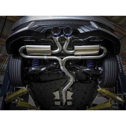 aFe Takeda 3in 304 SS Cat-Back Exhaust System w/ Blue Tips 2017 Honda Civic Si I4 1.5L (t)