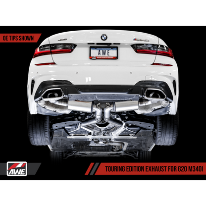 AWE Tuning 2019+ BMW M340i (G20) Non-Resonated Touring Edition Exhaust (Use OE Tips)