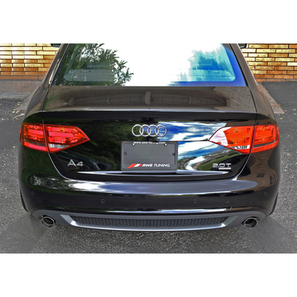 AWE Tuning Audi B8 A4 Touring Edition Exhaust - Dual Outlet Polished Silver Tips