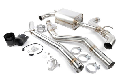 Dinan 20-26 Toyota GR Supra (A90/A91) 3.0T Valved Catback Exhaust System - Black Tips
