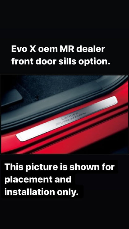 Chasing JS Mitsubishi Evolution X Door Sill Inserts