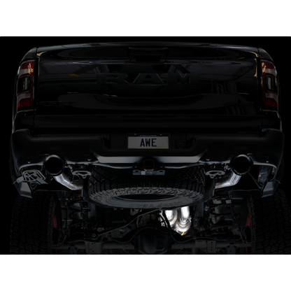 AWE Tuning 2021 RAM 1500 TRX 0FG Cat-Back Exhaust - Diamond Black Tips