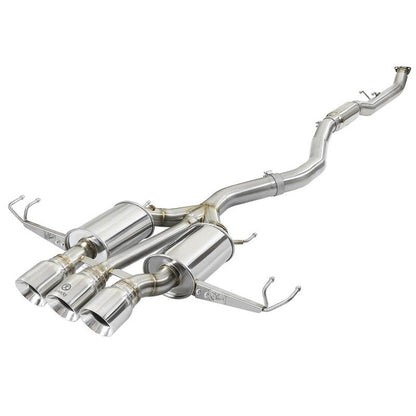aFe Takeda 3in 304 SS Cat-Back Exhaust w/ Tri-Polished Tips 17-18 Honda Civic Type R L4 2.0L (t)