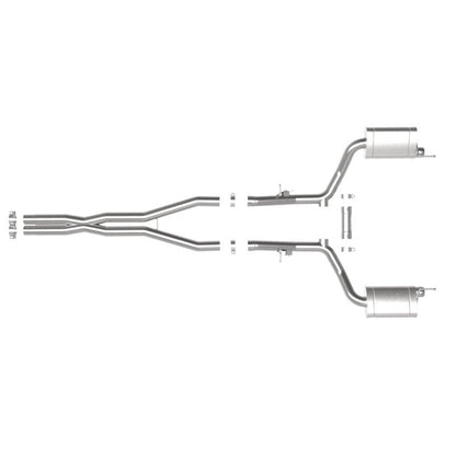 aFe MACH Force-Xp 3in 304 SS Cat-Back Exhaust 15-20 Dodge Charger Hellcat V8-6.2L (sc) / 392 V8-6.4L