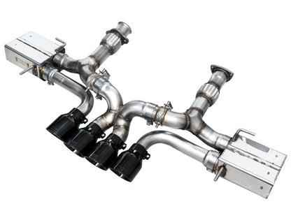 AWE Tuning 2023 C8 Corvette Z06 SwitchPath Cat-Back Exhaust - Diamond Black Tips