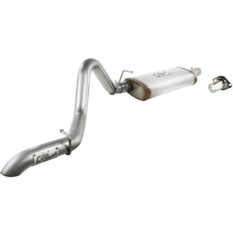 aFe MACHForce XP Exhausts Cat-Back SS-409 EXH Jeep Wrangler TJ 97-06 I6-4.0L HT - 2.5 In.