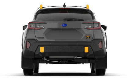 Rally Armor 24-26 Subaru Crosstrek (Wilderness Only) Black UR Mud Flap W/Red Logo - No Drilling Req