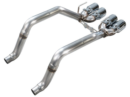 AWE Tuning 05-07 C6 Chevrolet Corvette 6.0L Track Edition Axleback Exhaust w/ Chrome Silver Tips