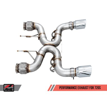 AWE Tuning McLaren 720S Performance Exhaust - Chrome Silver Tips