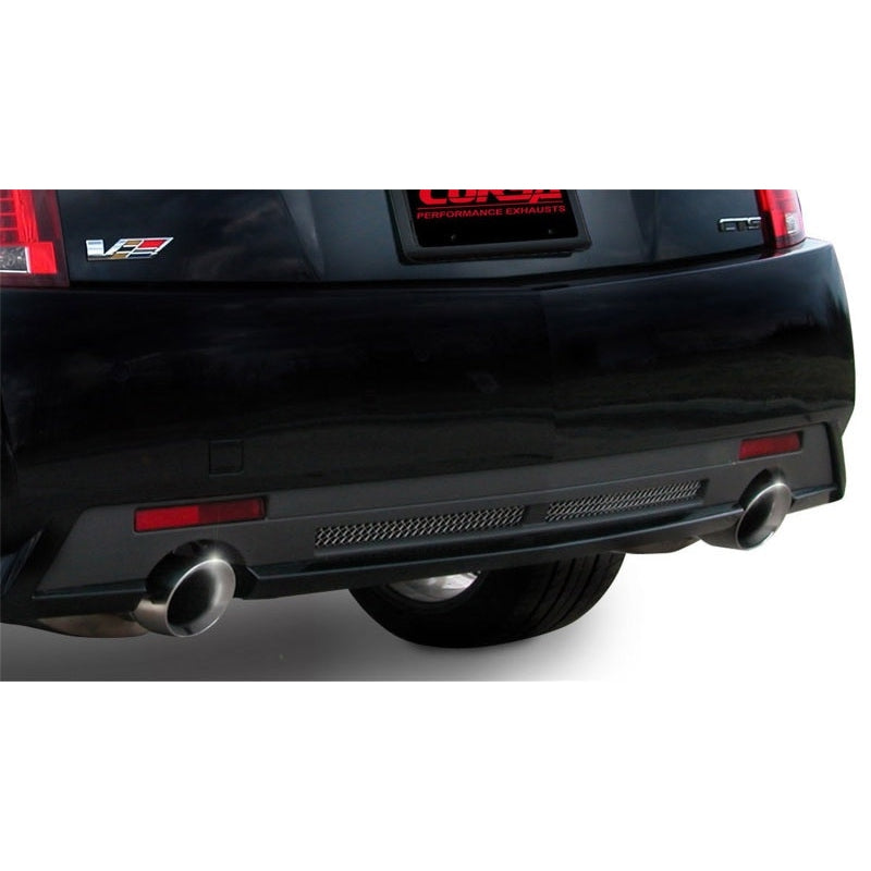 Corsa 09-13 Cadillac CTS Sedan V 6.2L V8 Polished Sport Axle-Back Exhaust