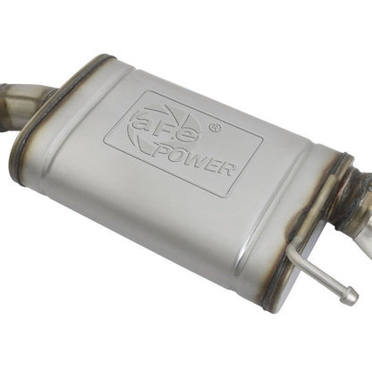 aFe MACHForce XP 2.5in 409 Stainless Axle Back Exhaust w/Stainless Tips 15-17 Ford Mustang I4-2.3L