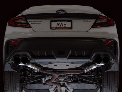 AWE Tuning 22-25 Subaru VB WRX Track Edition Axle-Back Exhaust - Diamond Black Tips