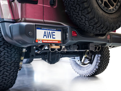 AWE Tuning 21+ Wrangler 392 Switchpath Cat-Back Exhaust- Quad BashGuards
